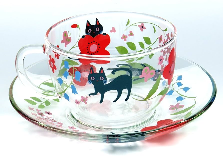 備前焼　猫カップ&ソーサー 猫反転ティーカップ＆ソーサー ティーカップ 大正窯 Uesu Shigeo